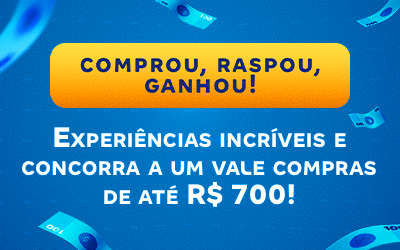 Concorra no sorteio a 1 carro zero km*. *Carro no valor de R$ 100.000,01418-200 entregue via certificado de barras de ouro.